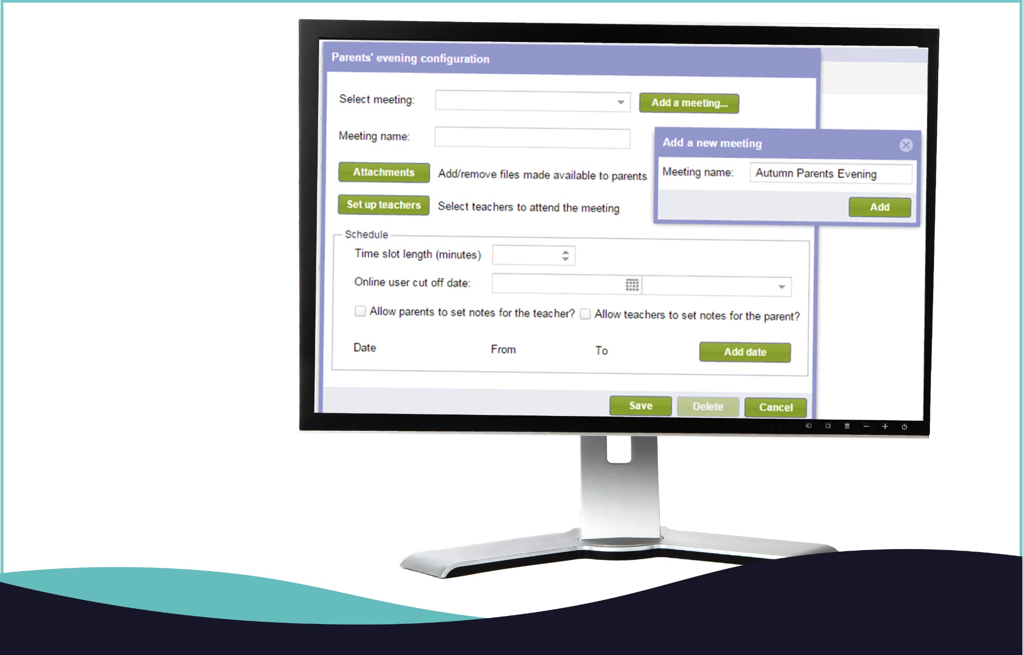 Parents' Evening booking system in SCO