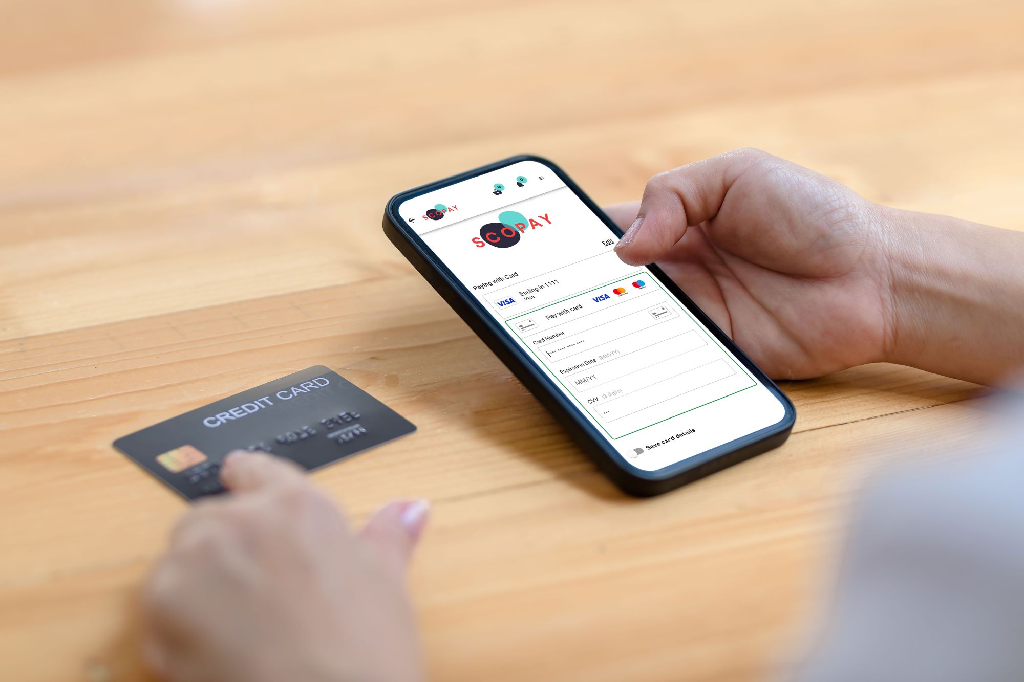 SCOPAY app payment success on phone